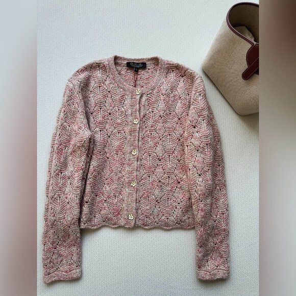 Loro Piana Verbania Linen, Silk, and Cashmere Cardigan Sweater - Picture 7 of 10